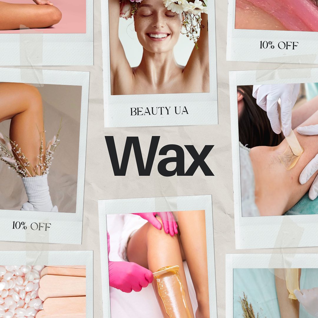 Beauty UA waxing collage with 10% off